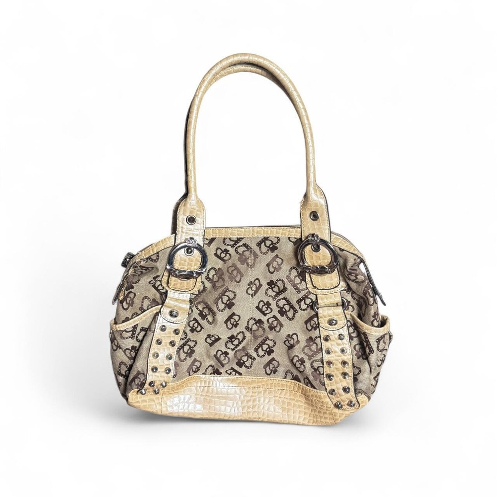Y2k Kathy crown canvas studded purse